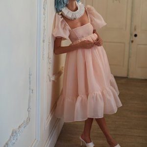 Selkie - The Peach Skin French Puff dress size XL/12 - NWT